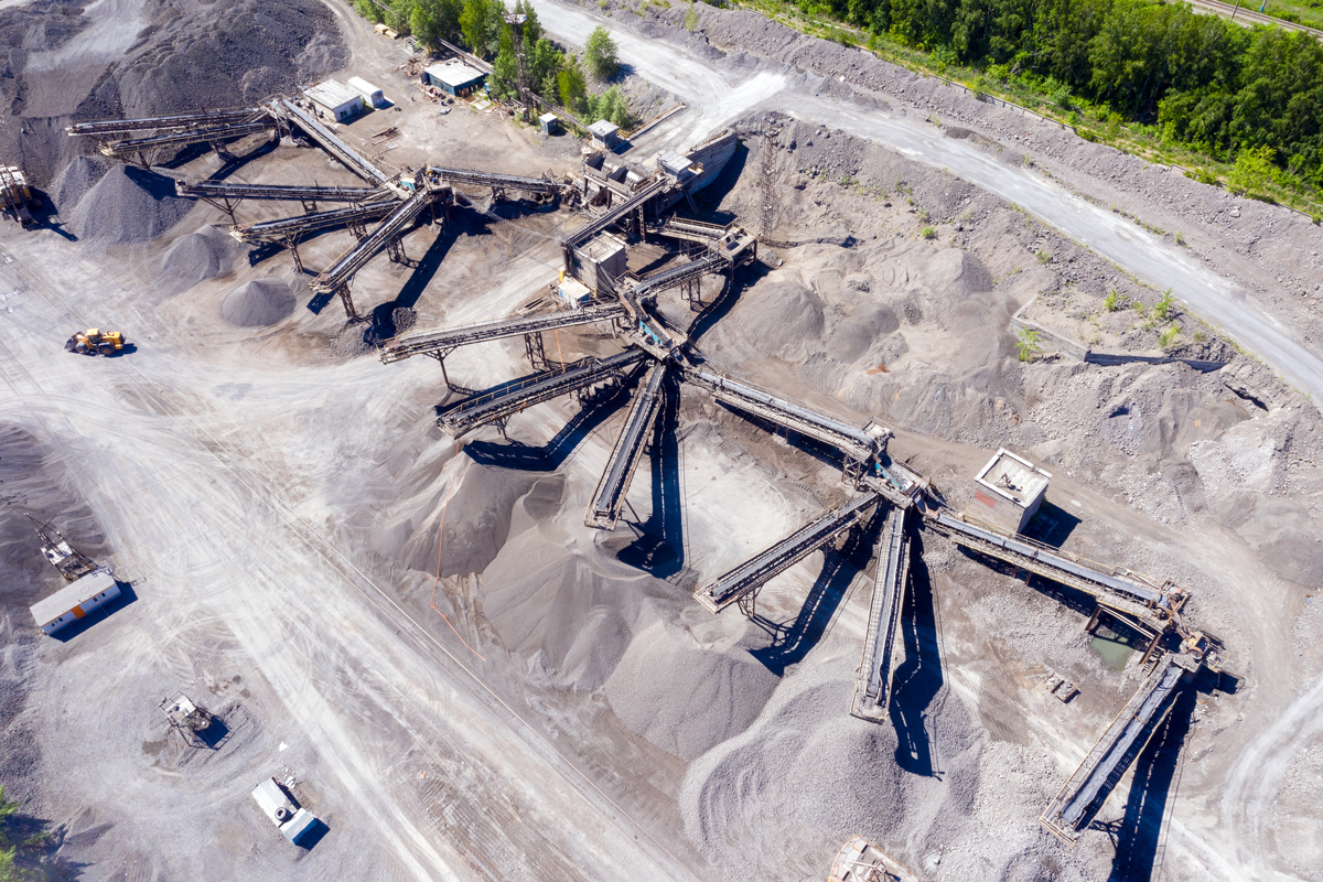 A mining site.