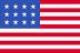 The national flag of the United States of America.
