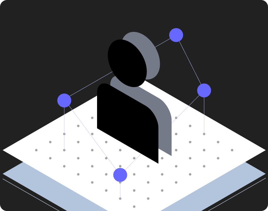 An abstract representation of workforce dynamics.